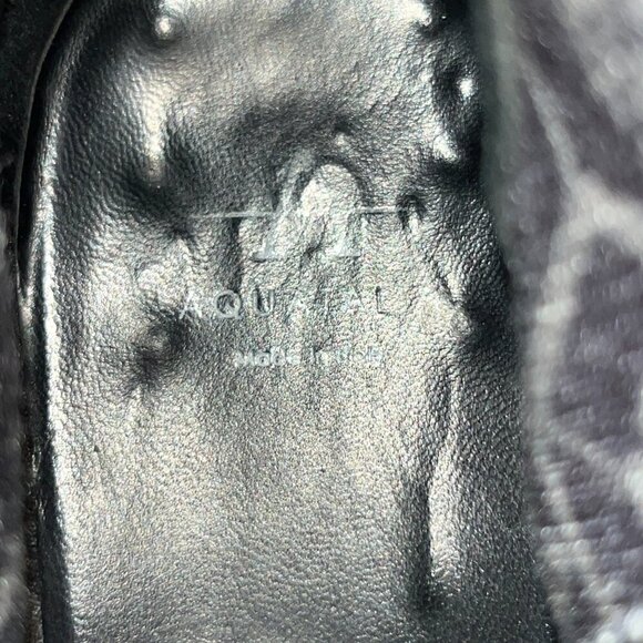 AQUATALIA Geovanna Black Leather Knee High Side Zip Boots - EUC - Women's 8.5 - Picture 14 of 15